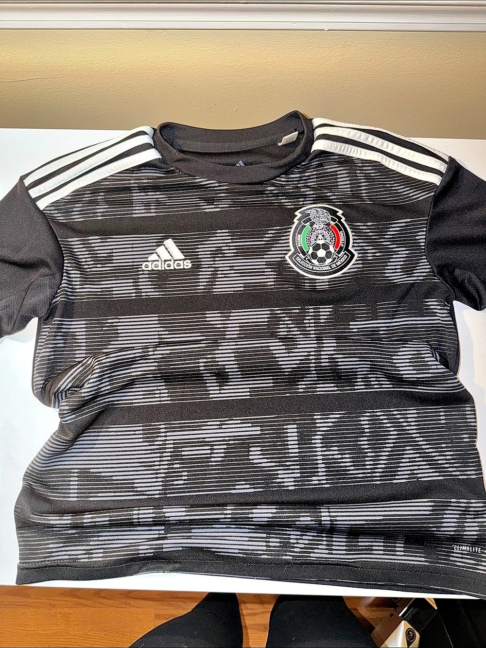 Adidas Mexico National Team Away Jersey Black & White Large